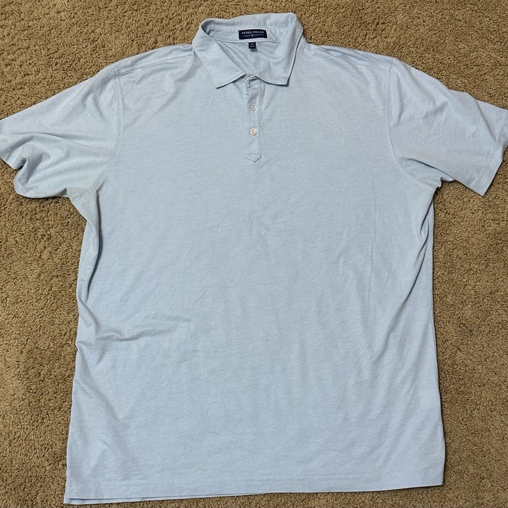 Peter Millar Crown Crafted Golf Polo Men's light Blue Size XL